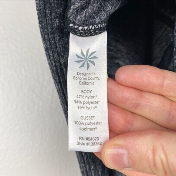 Athleta Quest Chaturanga Tight Leggings Heathered Black Size S - Picture 10 of 10